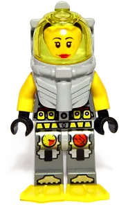 Atlantis Diver 5 - Samantha Rhodes, With Yellow Flippers and Trans-Yellow Visor minifigure