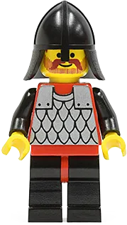 Scale Mail - Red with Black Arms, Black Legs with Red Hips, Black Neck-Protector minifigure