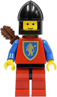 Crusader Lion - Red Legs with Black Hips, Black Chin-Guard, Quiver minifigure