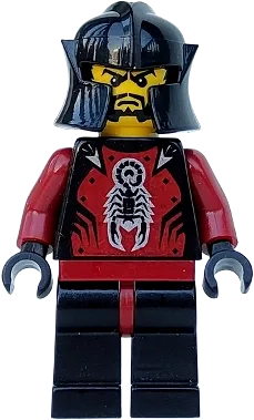 LEGO Knights Kingdom II Shadow Knight Minifigure cas257 Le Chevalier Des  Ombres