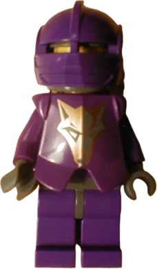 Knights Kingdom II - Danju with Gold Pattern Armor, Dark Bluish Gray Hips and Helmet minifigure