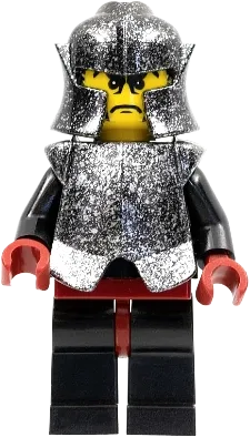 Knights Kingdom II - Shadow Knight, Speckle Black-Silver Armor and Helmet minifigure