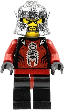 Knights Kingdom II - Shadow Knight, Speckle Black-Silver Helmet minifigure