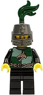 Dragon Knight Quarters - Helmet Closed, Long Brown Moustache minifigure