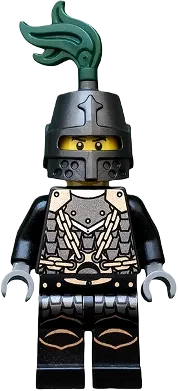 Dragon Knight Scale Mail - Chains, Helmet Closed, Scowl minifigure