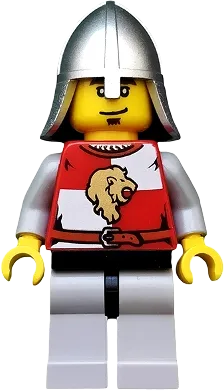 Lion Knight Quarters - Helmet with Neck Protector, Eyebrows and Goatee minifigure