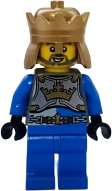 Castle - King's Knight Breastplate with Crown and Chain Belt, Crown minifigure