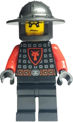 Castle - Dragon Knight Scale Mail with Dragon Shield, Helmet with Broad Brim minifigure