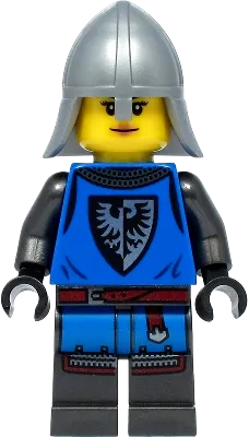 Black Falcon - Female, Pearl Dark Gray Detailed Legs, Flat Silver Neck Protector minifigure
