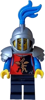 Dragon Knight - Female, Black Legs, Flat Silver Helmet and Armor minifigure
