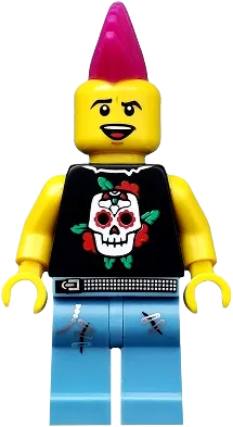 Legoland Rocker Character LEGO Minifigures Punk Rocker Series 4 • Minifig col052