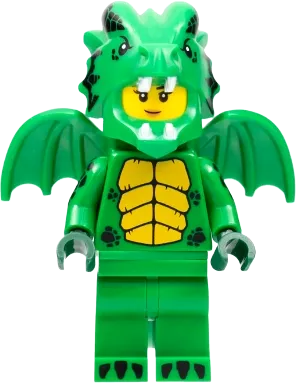 Green Dragon Costume - Series 23 (Minifigure Only without Stand and Accessories) minifigure