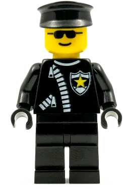 Zipper - Sheriff Star, Black Hat minifigure