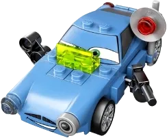 Finn McMissile - Trans-Neon Green Panel, Missile Launcher minifigure