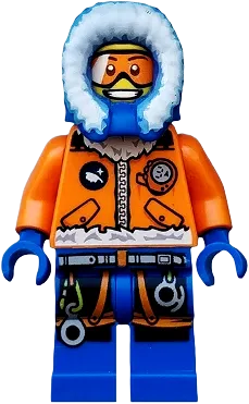 Arctic Explorer - Male with Orange Goggles minifigure
