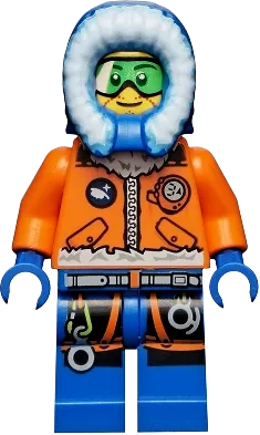 Arctic Explorer - Male with Green Goggles minifigure