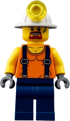 Lego discount miner minifigure