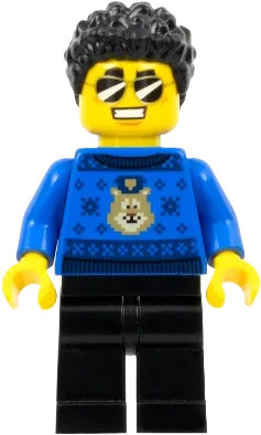 Police Officer - Duke DeTain, Blue Sweater, Black Legs minifigure