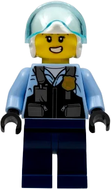 Police Officer - Rooky Partnur, Jet Pilot with Dark Blue Pants minifigure