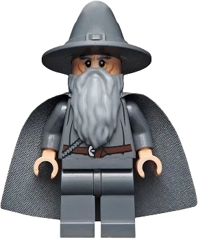 Gandalf the Grey - Wizard / Witch Hat, Long Cheek Lines minifigure