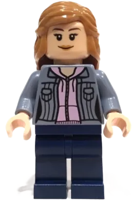 Hermione Granger - Sand Blue Jacket over Bright Pink Hoodie minifigure