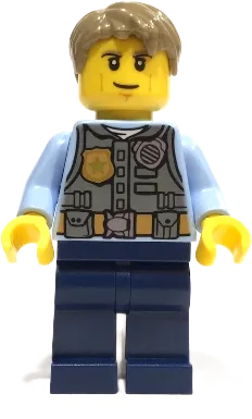 Chase McCain - Bright Light Blue Arms minifigure