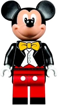 Mickey Mouse - Black Tuxedo Jacket, Yellow Bow Tie minifigure