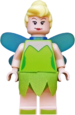 Tinker Bell - Minifigure, Trans-Medium Blue Fairy Wings, Lime Cloth Skirt minifigure