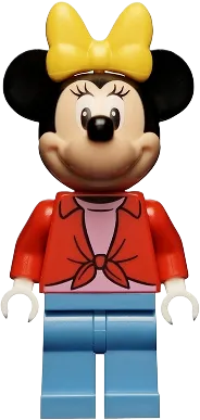 Minnie Mouse - Red Open Shirt minifigure
