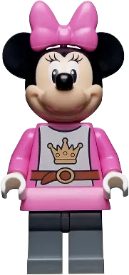 Minnie Mouse - Knight, Dark Pink Top and Skirt minifigure