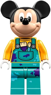 Mickey Mouse - Dark Turquoise Overalls minifigure