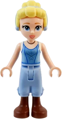 Cinderella - Bright Light Blue Top, Cropped Trousers minifigure