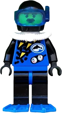 Divers - Blue, Black Helmet, Blue Flippers minifigure