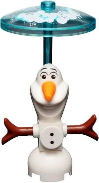 Olaf - Buttons, Clip on Back with Dish, Brick Built minifigure