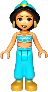 Jasmine - Pearl Gold Shoes, Sparkles on Top minifigure