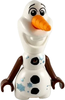 Olaf - Mini Doll Body, Metallic Light Blue Snowflakes minifigure