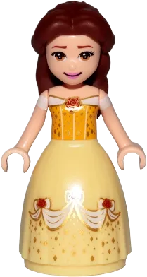 Belle - Dress with Red Roses, White Sleeves minifigure