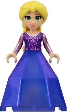 Rapunzel - Mini Doll, Bright Pink Flowers, Diamond Dress Container Bottom minifigure