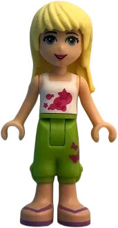 Friends Stephanie - Lime Cropped Trousers, White Top minifigure
