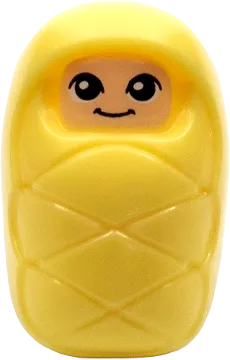 Baby / Infant - with Stud Holder on Back with Smiling Face and Large Eyes Pattern (Baby Sophie) minifigure