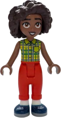 Friends Aliya - Lime Top, Red Trousers, Dark Blue Shoes minifigure