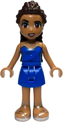 Friends Andrea - Adult, Blue Halter Dress with Silver Straps minifigure