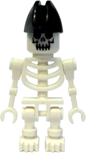 Skeleton - Evil Skull, Bicorne Hat minifigure