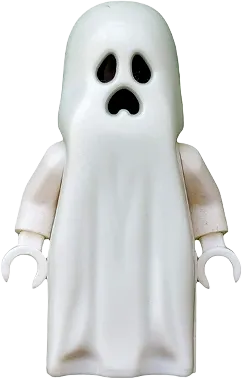 Ghost - Pointed Top Shroud with 1 x 2 Plate and 1 x 2 Brick as Legs minifigure