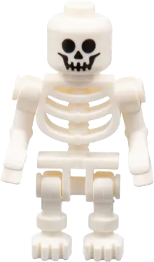 Skeleton - Standard Skull, Bent Arms Horizontal Grip minifigure
