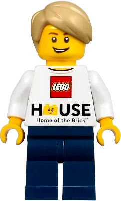 LEGO House Minifigure - LEGO Logo, 'Home of the Brick' minifigure