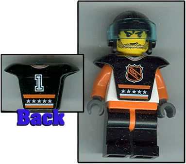1 Lego Hockey Player Minifigure 