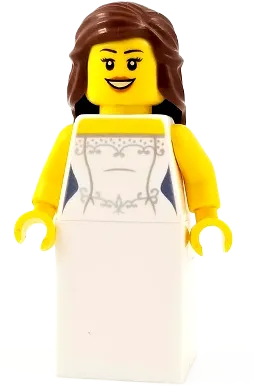 LEGO Holiday Bride Wedding Dress • Minifig hol113 • SetDB