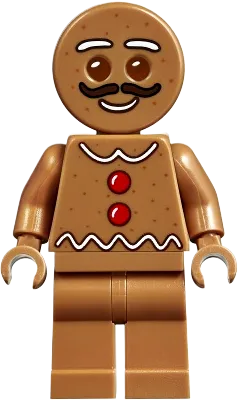 Gingerbread Man - Moustache minifigure