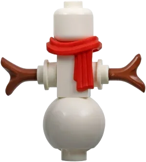 Snowman - Red Scarf, No Hat minifigure